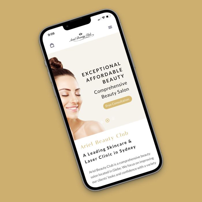 Ariel Beauty Club Website